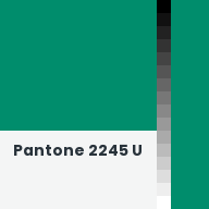 Color chip: Pantone 2245 U