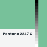 Color chip: Pantone 2247 C
