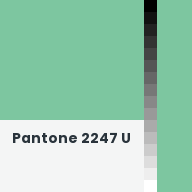 Color chip: Pantone 2247 U