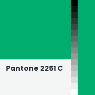 Color chip: Pantone 2251 C