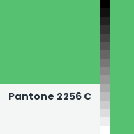 Color chip: Pantone 2256 C