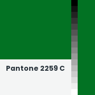 Color chip: Pantone 2259 C