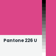 Color chip: Pantone 226 U