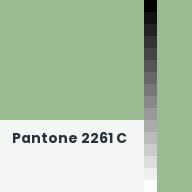 Color chip: Pantone 2261 C