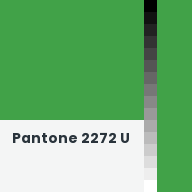 Color chip: Pantone 2272 U