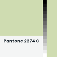 Color chip: Pantone 2274 C