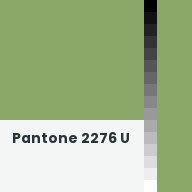 Color chip: Pantone 2276 U