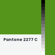 Color chip: Pantone 2277 C