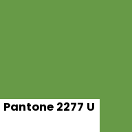 Color chip: Pantone 2277 U