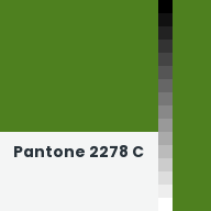 Color chip: Pantone 2278 C