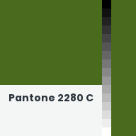 Color chip: Pantone 2280 C