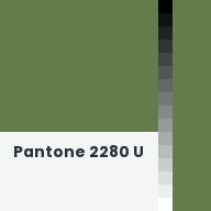 Color chip: Pantone 2280 U