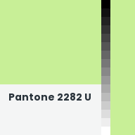 Color chip: Pantone 2282 U