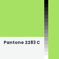 Color chip: Pantone 2283 C