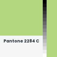 Color chip: Pantone 2284 C