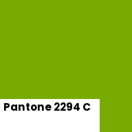 Color chip: Pantone 2294 C