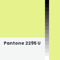 Color chip: Pantone 2295 U