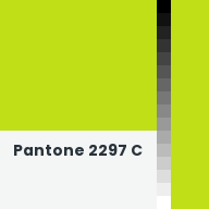 Color chip: Pantone 2297 C