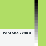 Color chip: Pantone 2298 U