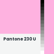 Color chip: Pantone 230 U