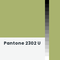 Color chip: Pantone 2302 U