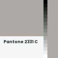 Color chip: Pantone 2331 C