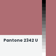 Color chip: Pantone 2342 U