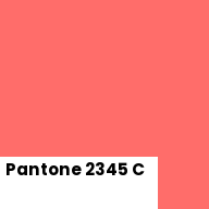 Color chip: Pantone 2345 C