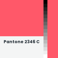 Color chip: Pantone 2346 C