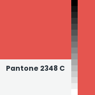 Color chip: Pantone 2348 C