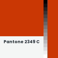 Color chip: Pantone 2349 C