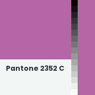 Color chip: Pantone 2352 C