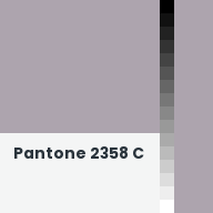 Color chip: Pantone 2358 C