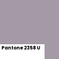 Color chip: Pantone 2358 U