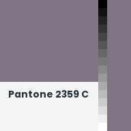 Color chip: Pantone 2359 C