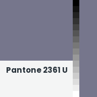 Color chip: Pantone 2361 U