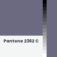 Color chip: Pantone 2362 C