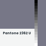 Color chip: Pantone 2362 U