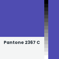 Color chip: Pantone 2367 C