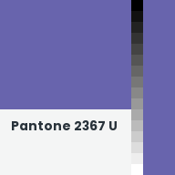 Color chip: Pantone 2367 U