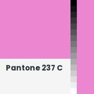 Color chip: Pantone 237 C