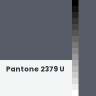 Color chip: Pantone 2379 U