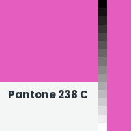 Color chip: Pantone 238 C
