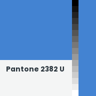 Color chip: Pantone 2382 U