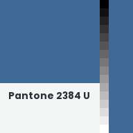 Color chip: Pantone 2384 U