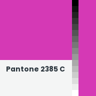 Color chip: Pantone 2385 C