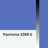 Color chip: Pantone 2386 U