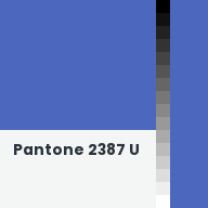 Color chip: Pantone 2387 U