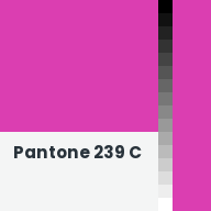 Color chip: Pantone 239 C