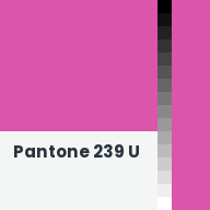 Color chip: Pantone 239 U